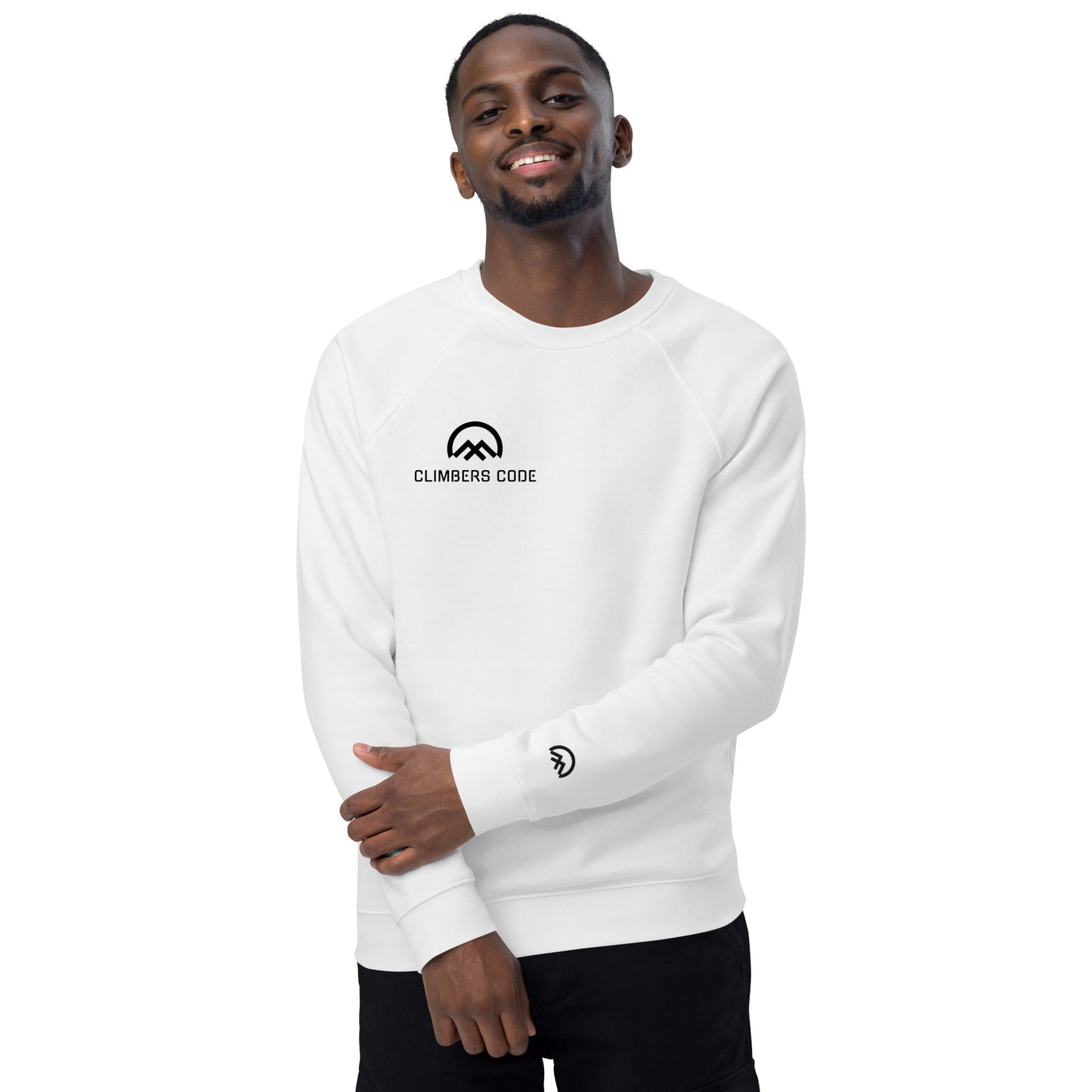 Sudadera hombre blanca logo Climbers