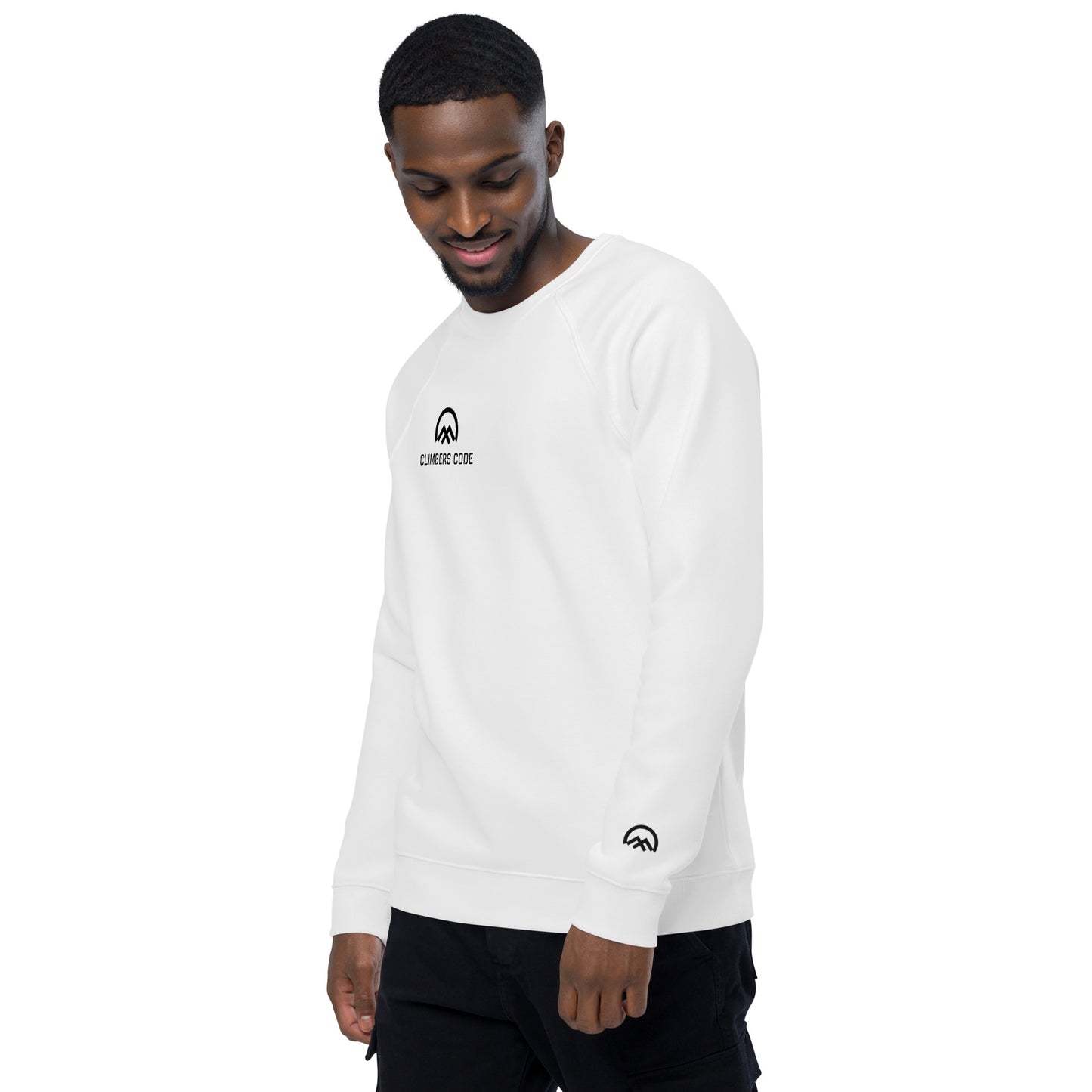 Sudadera hombre blanca logo Climbers