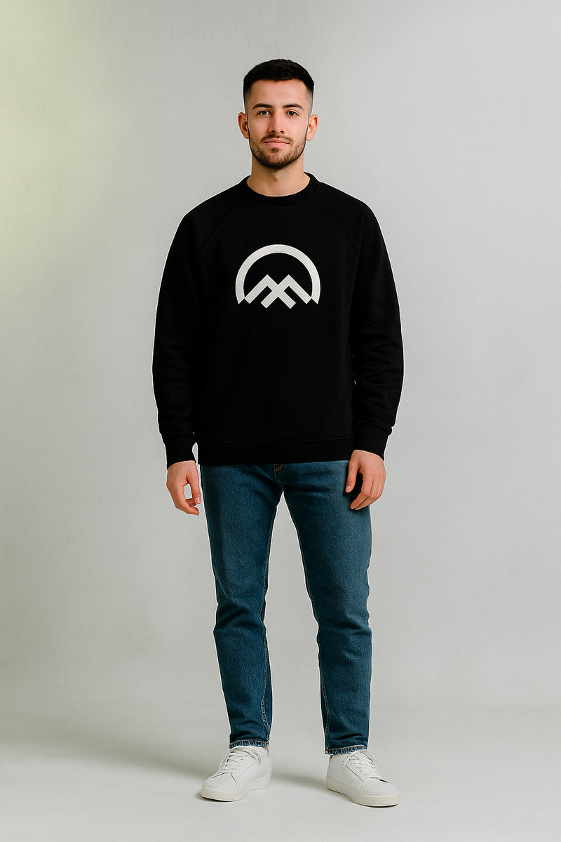 Climbers Code organic black sweatshirt