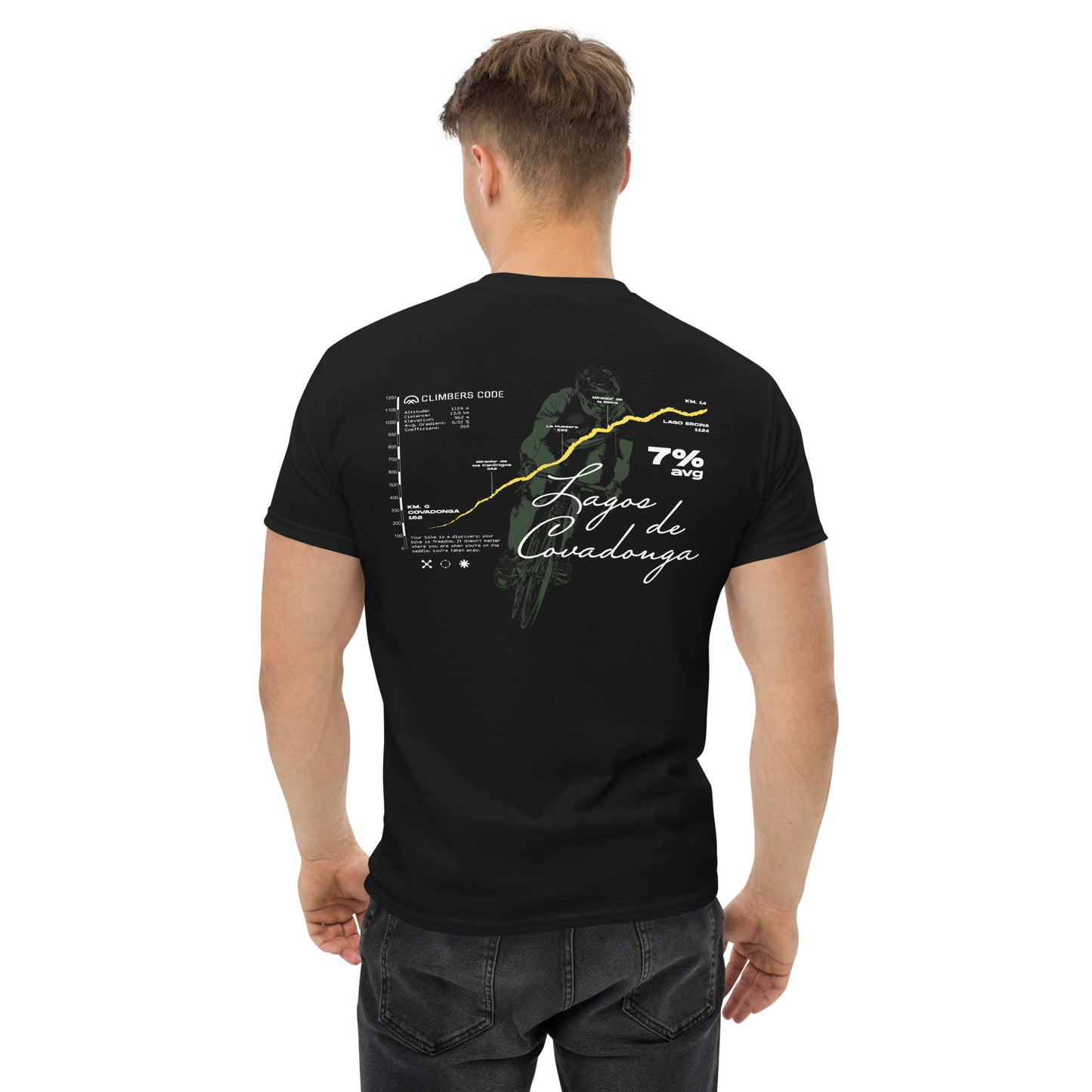 Camiseta ciclismo altimetría Lagos de Covadonga