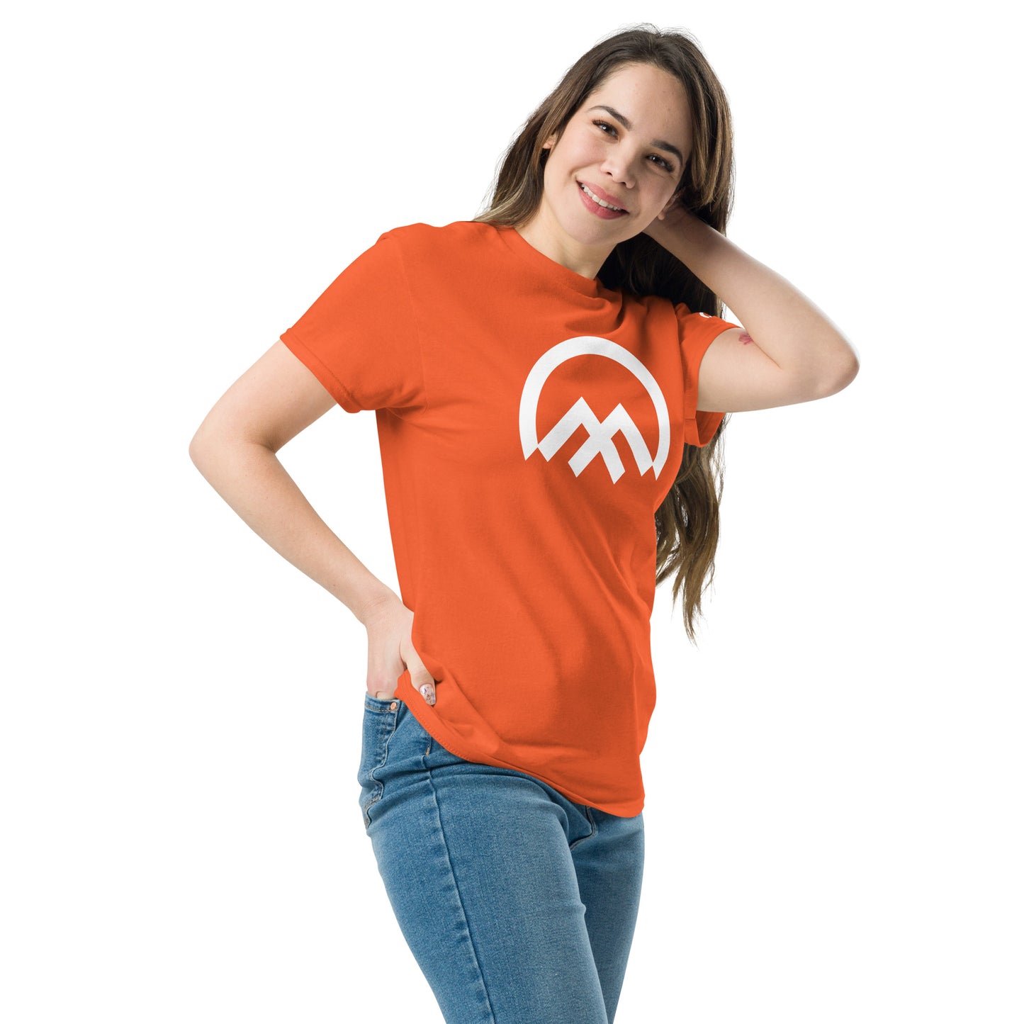 Camiseta clásica logo Climbers Code unisex naranja