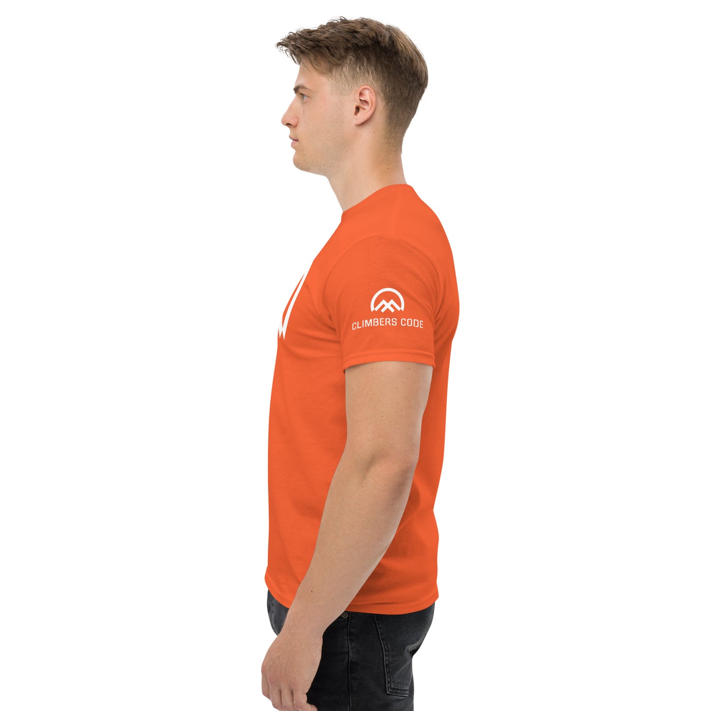 Camiseta clásica logo Climbers Code unisex naranja