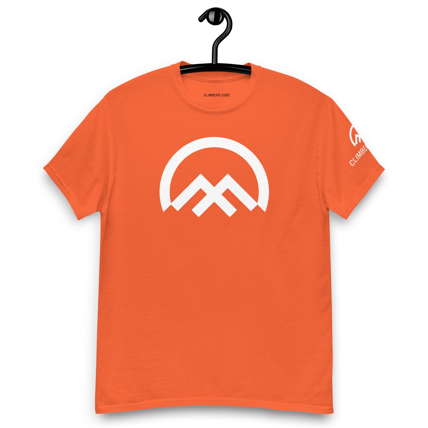 Camiseta clásica logo Climbers Code unisex naranja