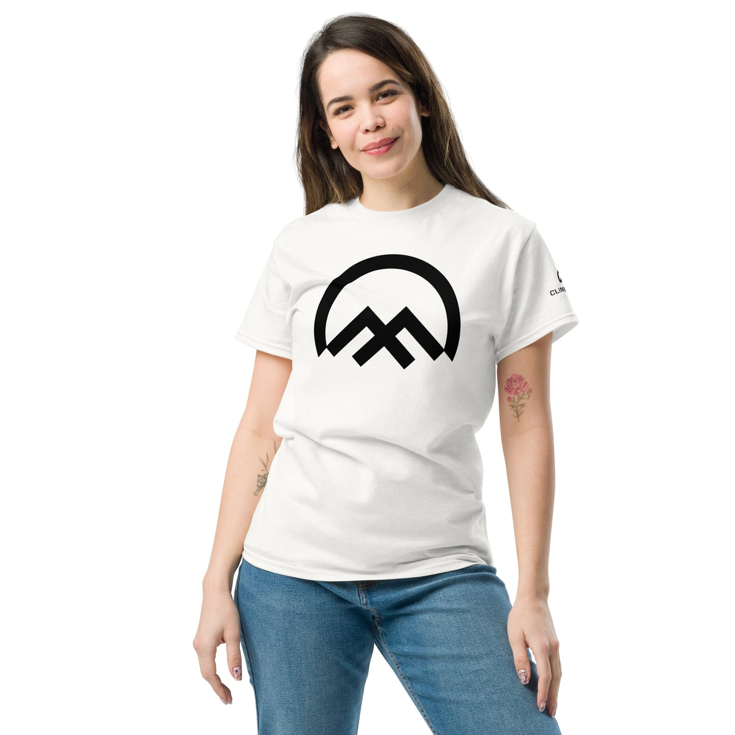 Classic Climbers Code logo unisex t-shirt white