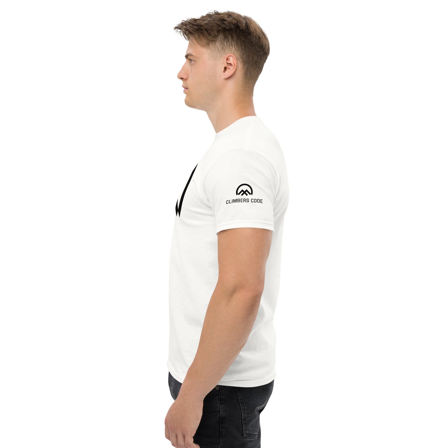 Classic Climbers Code logo unisex t-shirt white