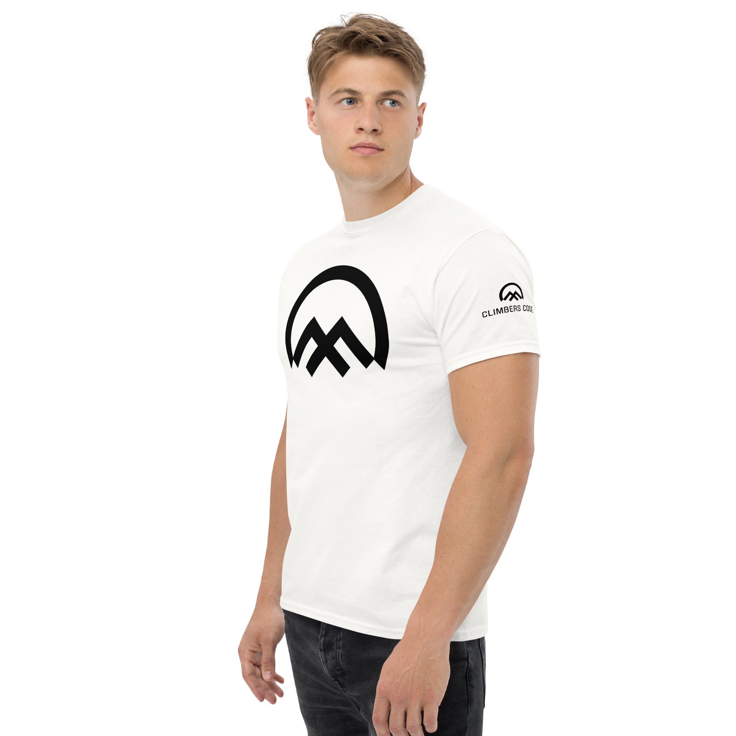 Classic Climbers Code logo unisex t-shirt white