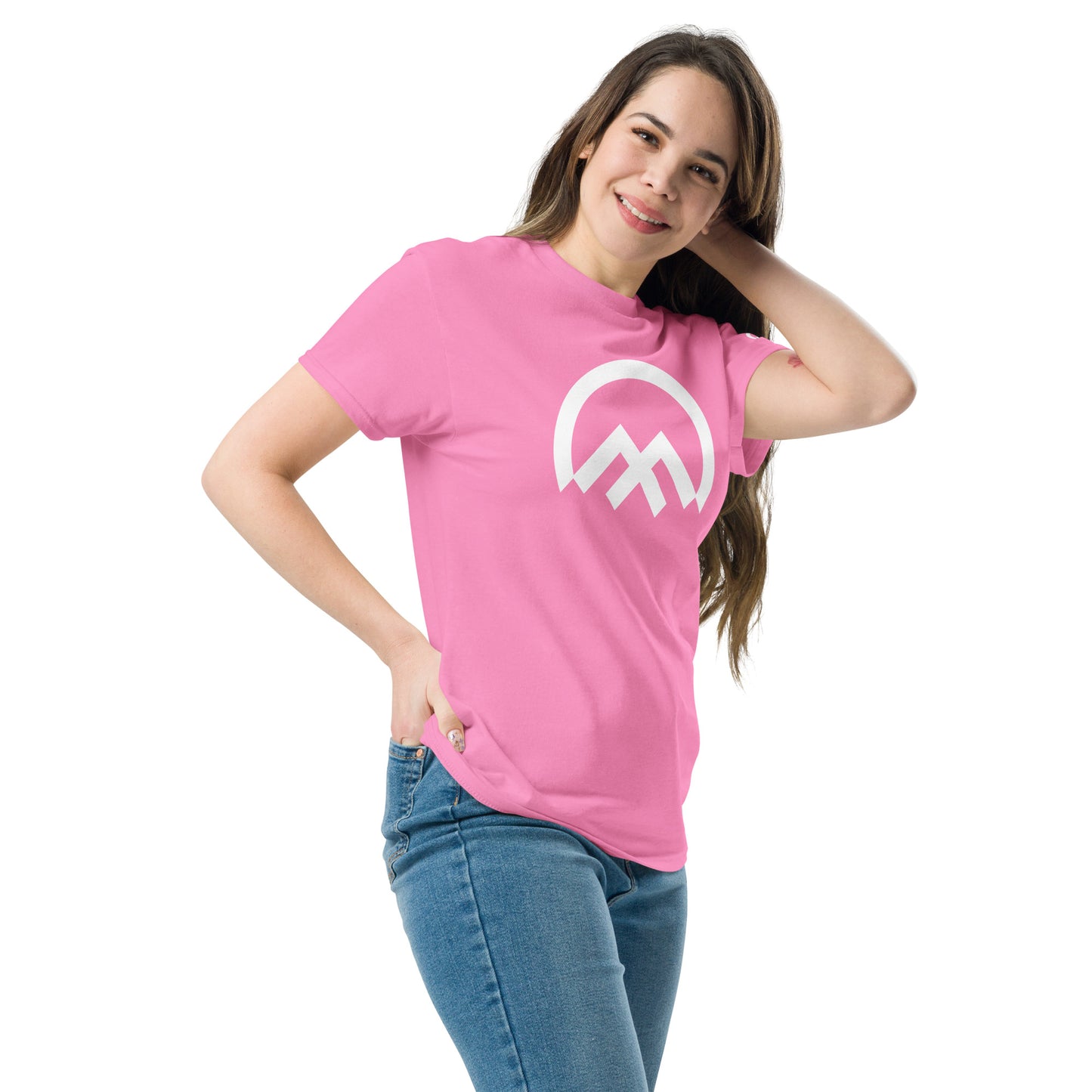 Camiseta clásica logo Climbers Code unisex rosa