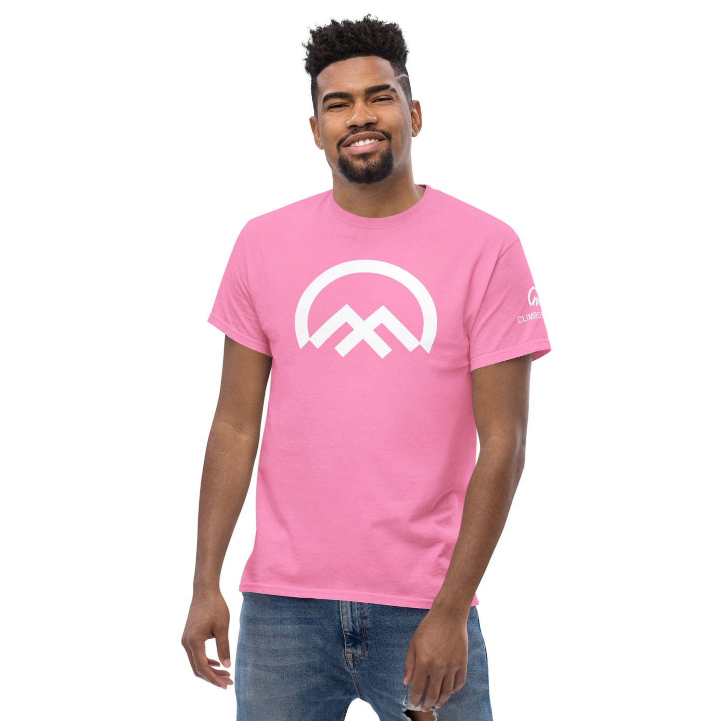 Camiseta clásica logo Climbers Code unisex rosa