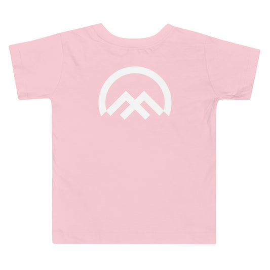 Camiseta niños Future Climbers rosa negro