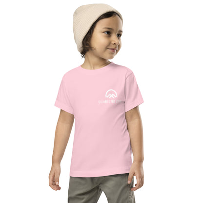 Camiseta niños Future Climbers rosa negro