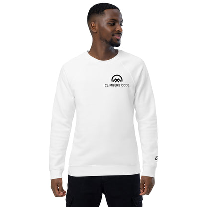 Sudadera hombre logo Climbers Code blanca