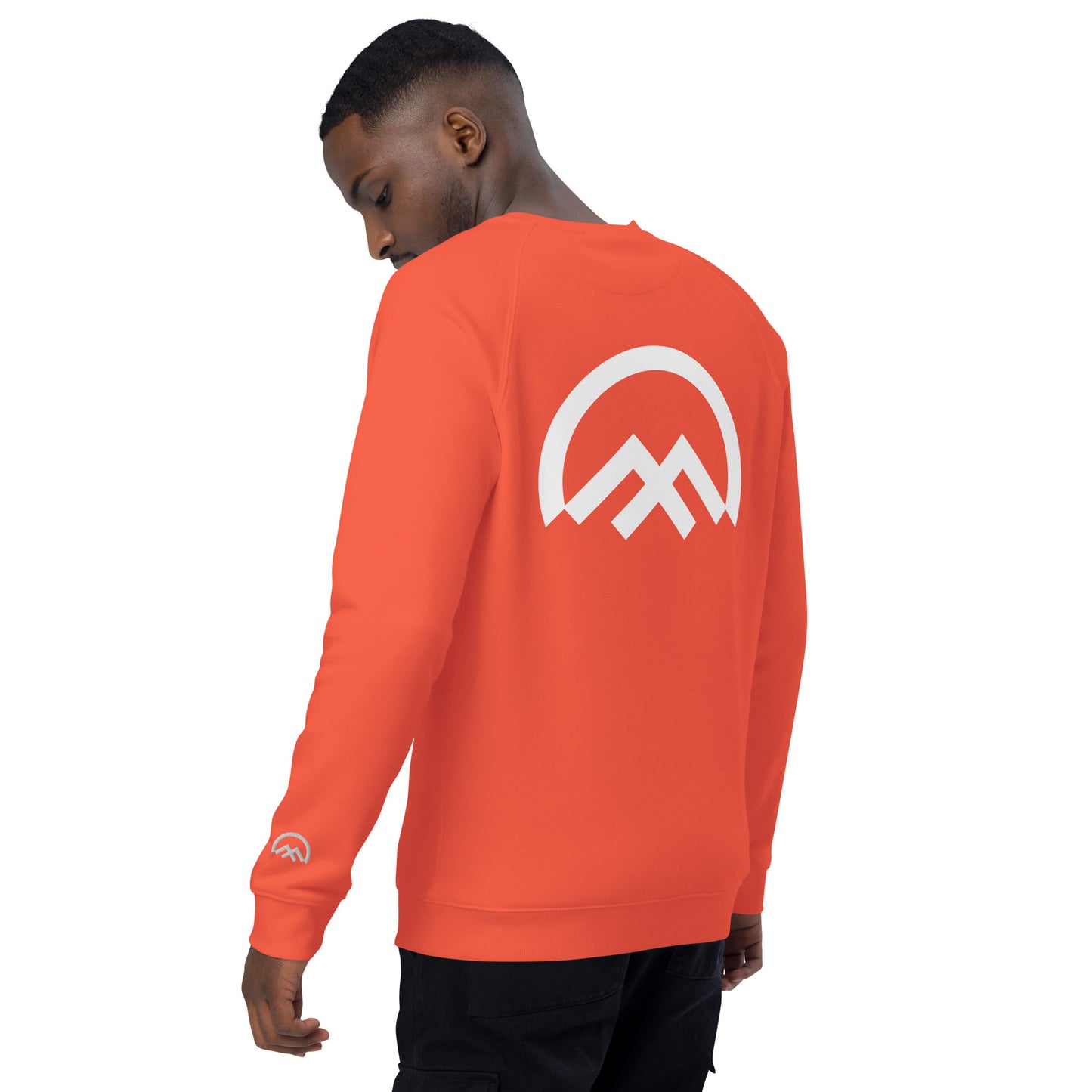 Sudadera hombre logo Climbers Code naranja