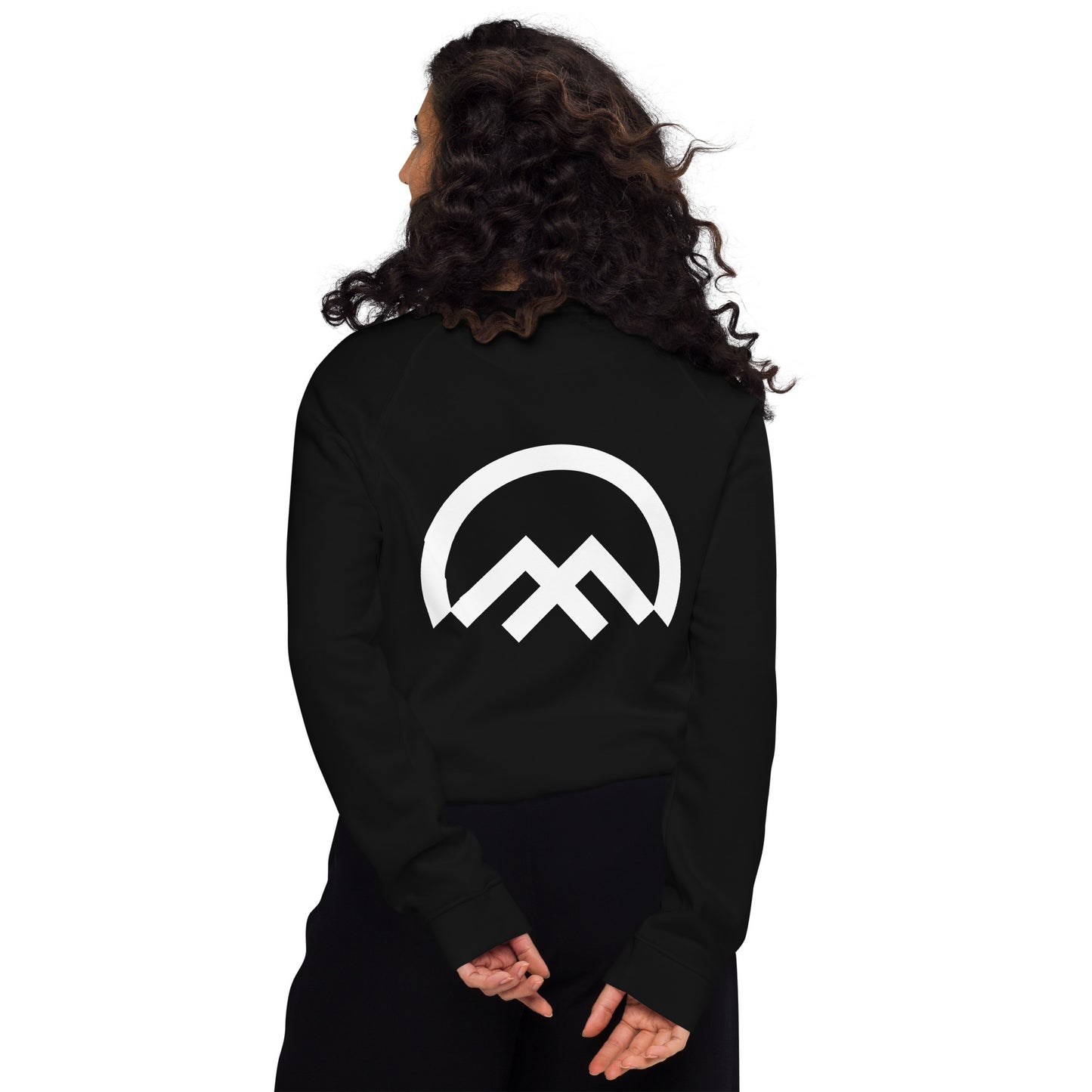 Sudadera mujer logo Climbers Code negra