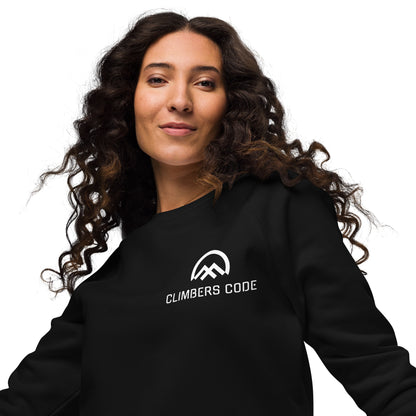 Sudadera mujer logo Climbers Code negra