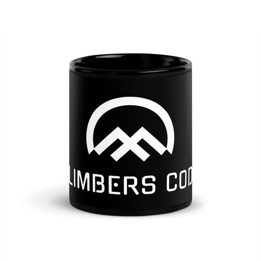 Taza negro brillante Climbers Code