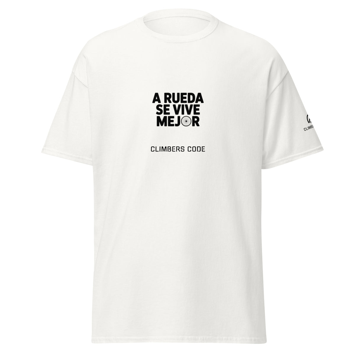 Mynimalistic white - Life is better on wheels - men's tee