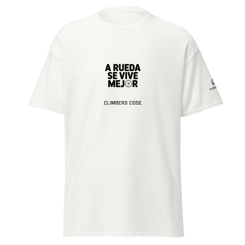 Camiseta ciclismo "A rueda se vive mejor"