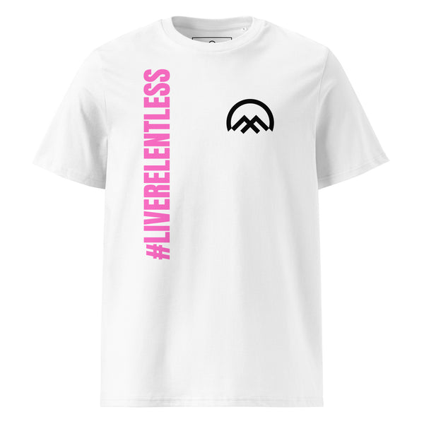 LIVERELENTLESS men’s white t-shirt