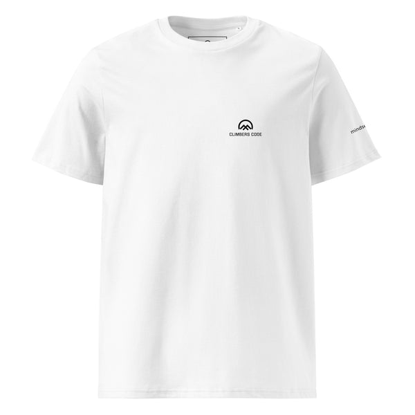 Property of Climbers Code men's white t-shirt