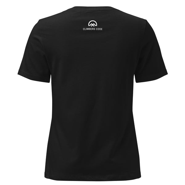 Climbers Code original women's black t-shirt